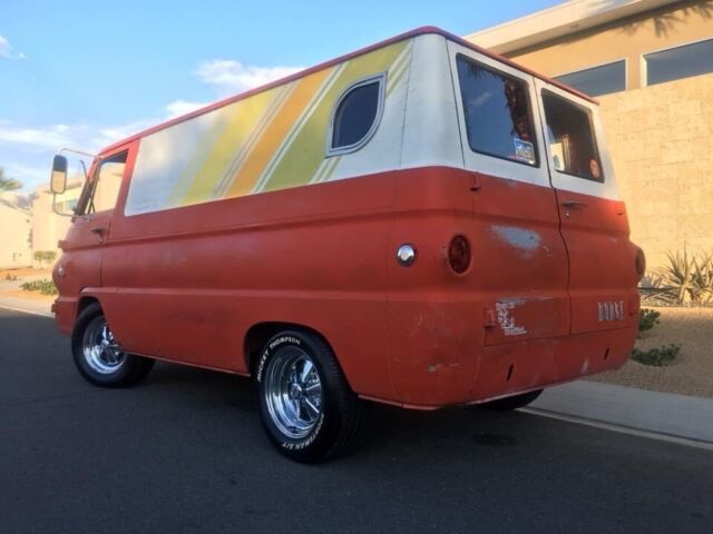 1966 dodge a100 van red rwd manual