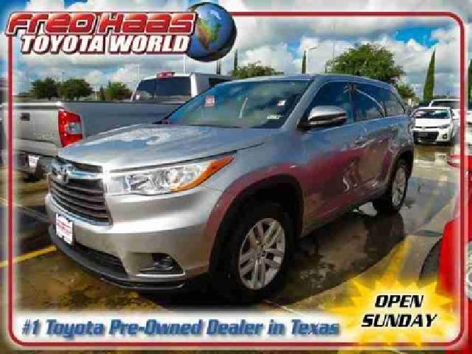 2014 toyota highlander le back up cam one owner in spring, tx