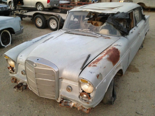1963 mercedes-benz 300se long fintail heckflosse sedan solid to be restored