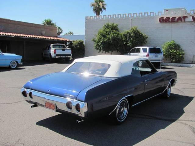1971 chevorlet malibu convertable factory a/c 350 v8 4 barrel carb super clean