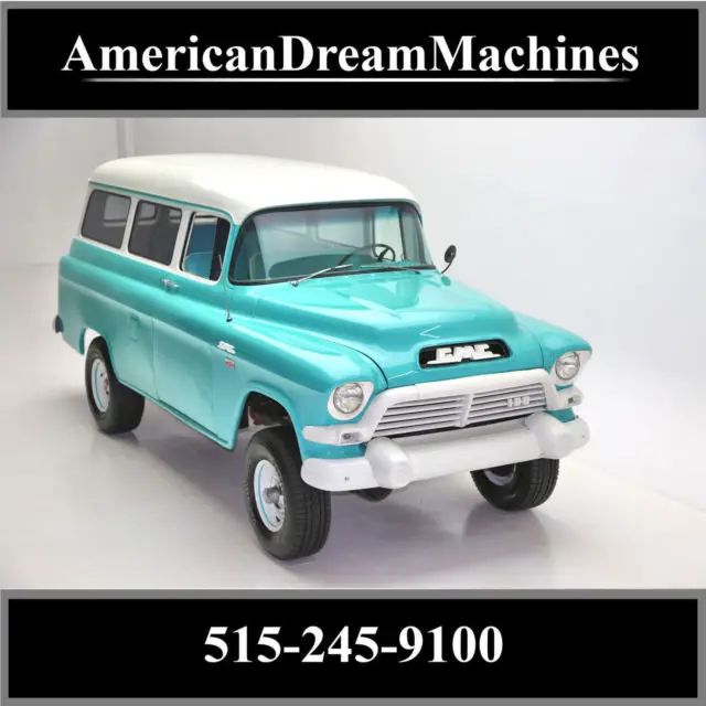 1957 gmc suburban napco 4 wheel drive, rare!
