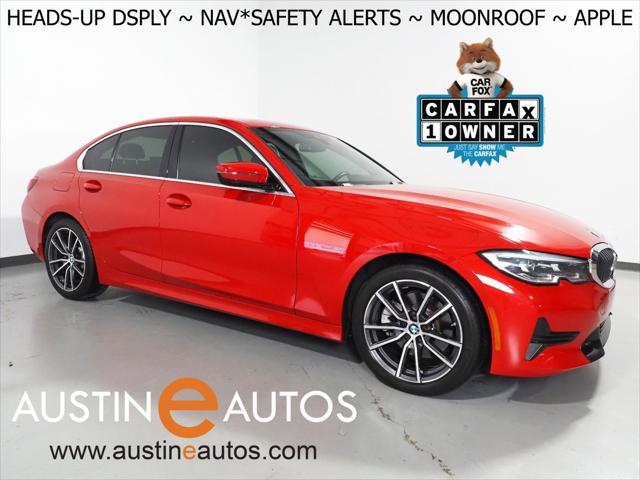 2021 bmw 330 *heads-up display, navigation, live cockpit pro, safety alerts, backup-camera, moonroof, heated seats/steering, comfort access, 18 inch wheels, apple carplay