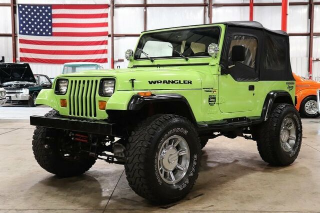 1990 jeep wrangler sport 136048 miles green jeep 6 cylinder manual