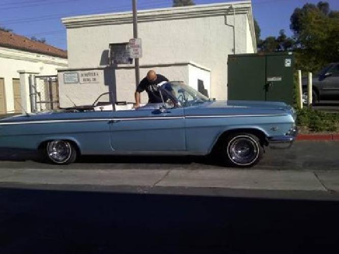 1962 chevy impala - convertible - light blue in san diego, ca