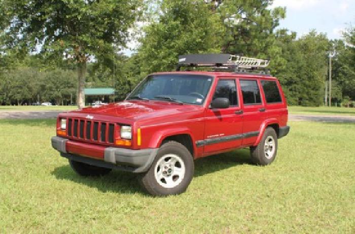 obo 1999 red jeep cherokee sport 4.0 for sale in tallahassee, fl