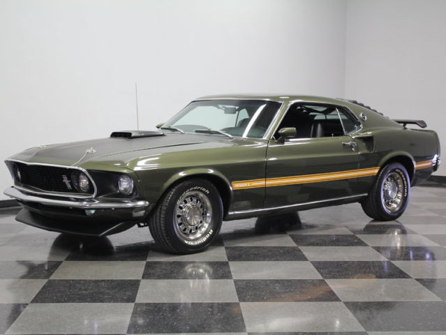 r-code, 428 cid cobra jet, shaker, auto, marti docs, restored w/ receipts, rare!