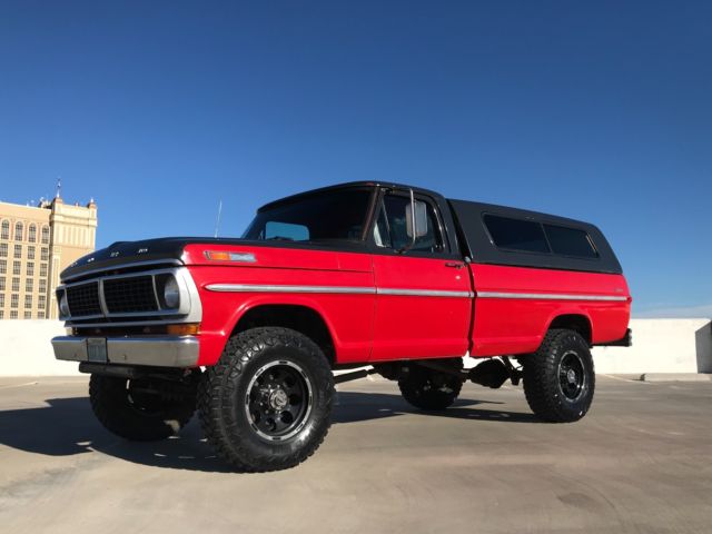 no reserve 1970 ford f-250 4x4 highboy long bed 360 v8 4 speed restored lifted