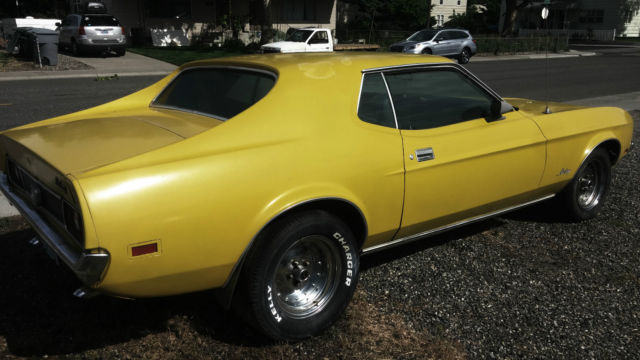 1972 mustang 2 dr coupe 351 cleveland 4v, c6, 9 " rear, survivor, barn find