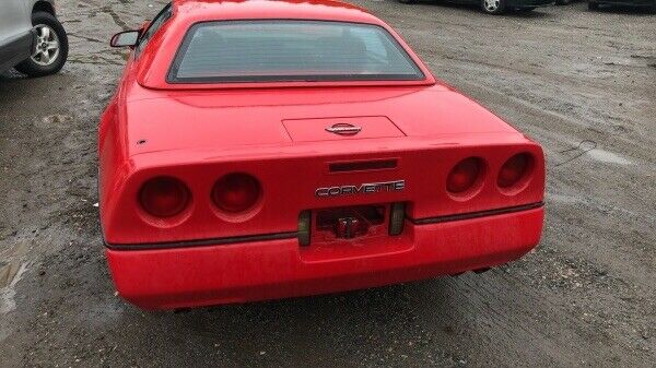 1989 chevrolet corvette red