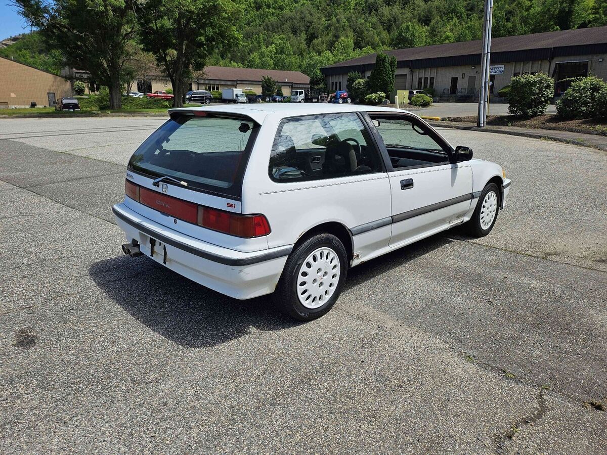 1990 honda civic hatchback white si