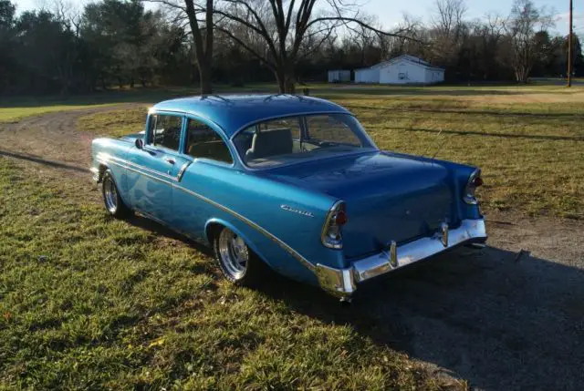 1956 chevrolet bel air post 2 door hot rod 350 v8 custom paint and interior l@@k