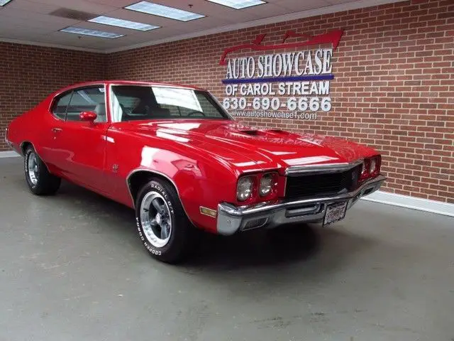 1972 buick gs 455 big block automatic red white interior fresh paint skylark