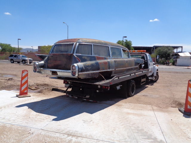 1960 miller-meteor cadillac hearse/ambulance (ecto-1 car)