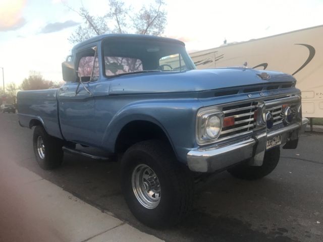 very rare - 1966 ford f100 4x4 short bed from factory-all matching body numbers