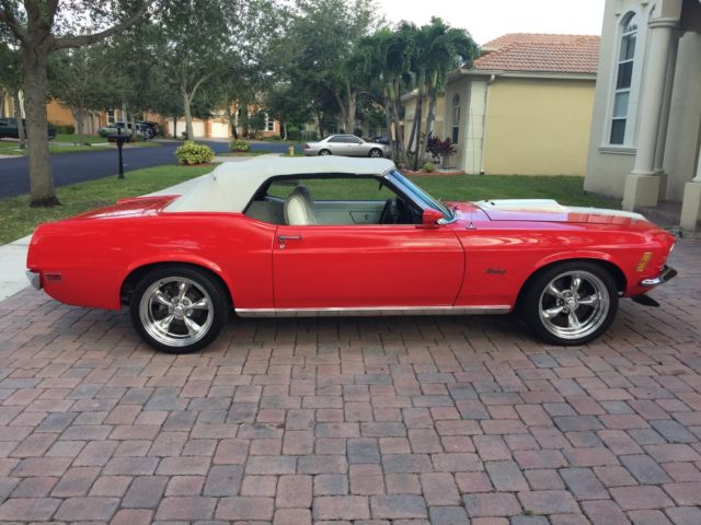 1970 ford mustang convertible 351, auto, ps, pdb, ptop, 1 of only 6199 produced