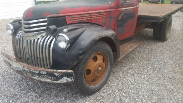 1946 chevy truck pickup dually barn custom food rat rod coe chevrolet patina