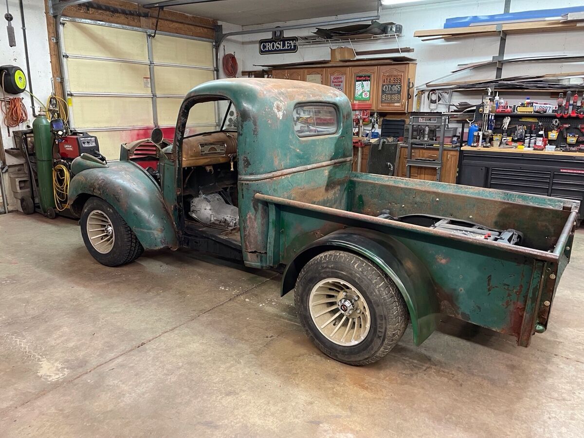 1946 gmc pickup green none