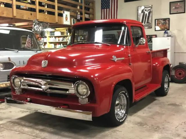 1956 ford f100, 302 v8, 5 speed, barn find, rat rod, hot rod, classic