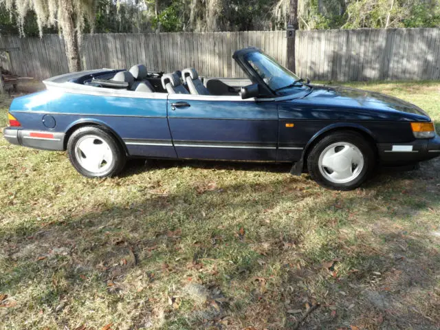 1993 saab 900 turbo convertible.no rust florida car.new turbo.auto.cold ac.69k