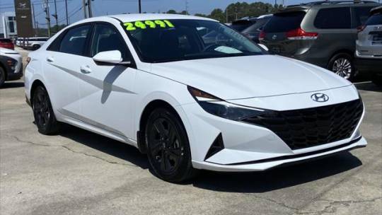 2021 hyundai elantra hybrid blue