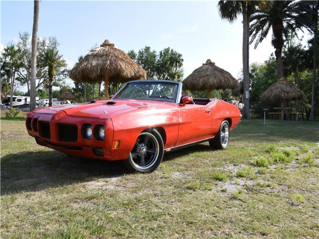 1970 pontiac le mans convertible red