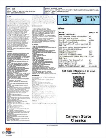 2008 gmc yukon xl 2500 slt