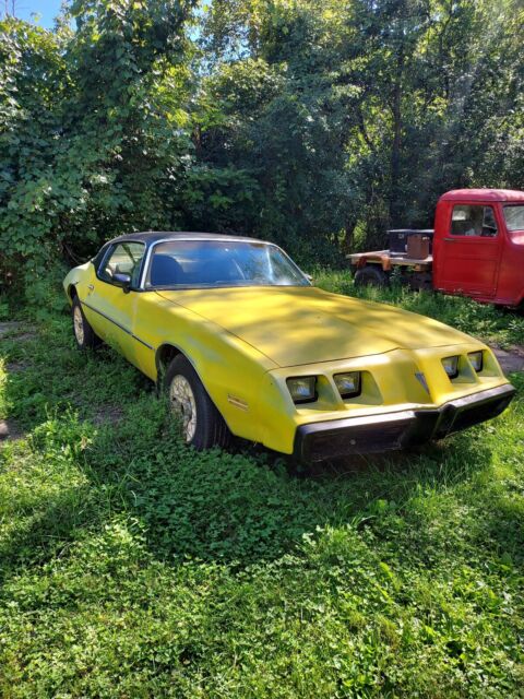 1980 pontiac firebird 4.9 coupe yellow rwd automatic esprit
