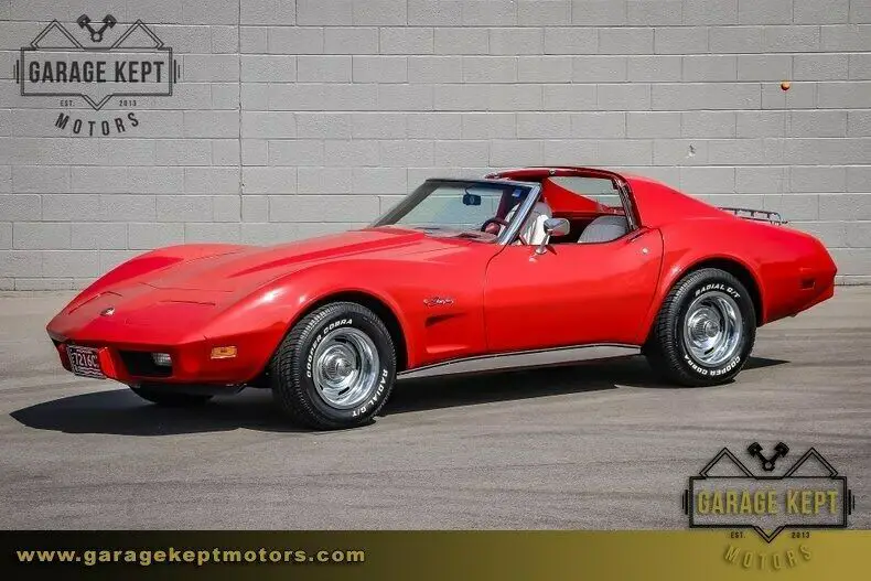 1976 chevrolet corvette coupe red coupe 350 v8 43379 miles
