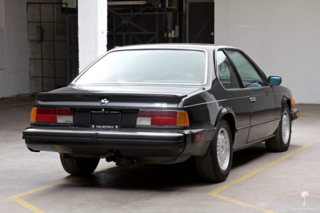 1987 bmw m6 (e24) / 120,342 miles / 2 owners / 5mt / black on black