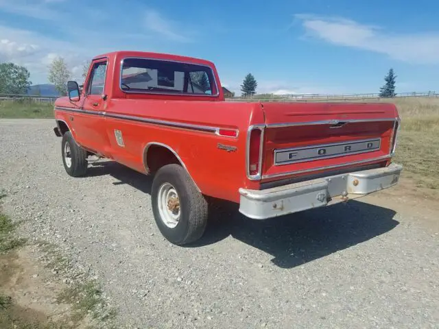 1975 ford f-250 highboy ranger 4x4 pickup truck: clean solid original survivor!