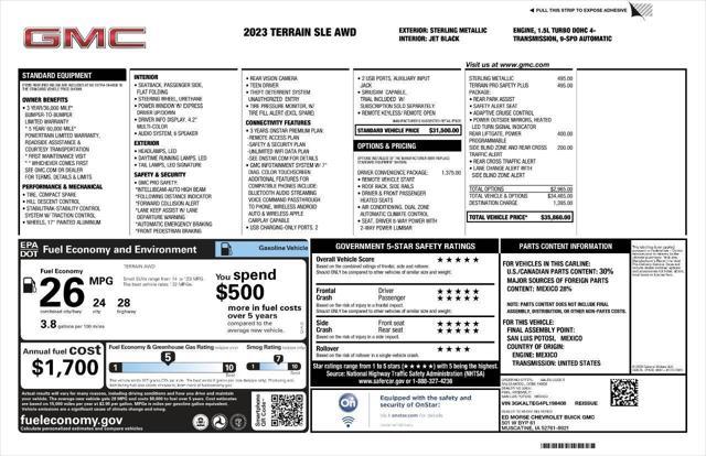 2023 gmc terrain sle