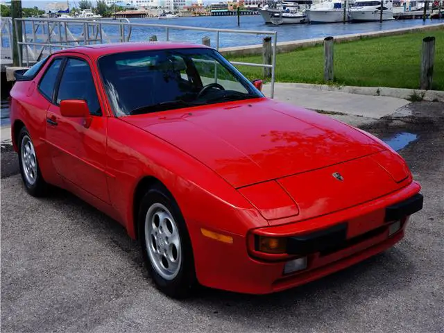 1989 porsche 944 low miles 5 speed manual india red coupe cln carfax