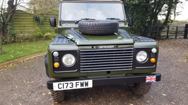 land rover defender 90 soft top 1986 ex mod military