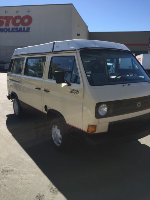 1984 volkswagon"westfalia"camper van~watercooled~4spd~supersolid~califcar~runs~