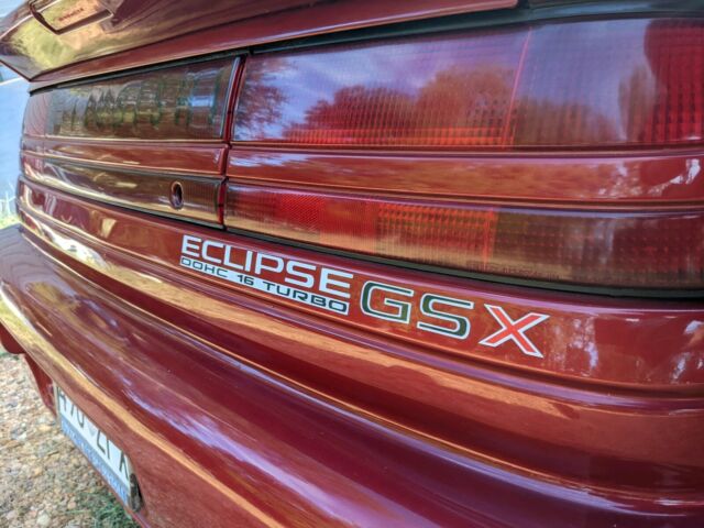 1991 mitsubishi eclipse hatchback red gsx