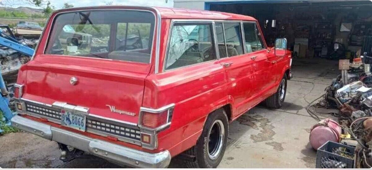 1973 jeep wagoneer wagon red 4wd automatic low miles