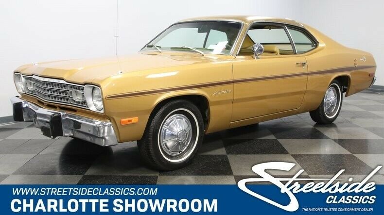 classic vintage chrome mopar gold vinyl interior factory air