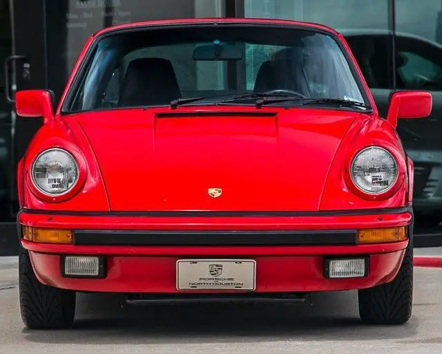 1985 porsche 911 carrera targa sport shocks forged wheels guards red manual