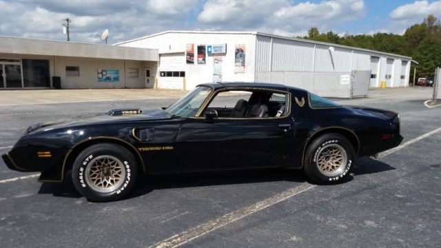 1979 pontiac trans am special edition stamped y84 ws6 black on black t- tops