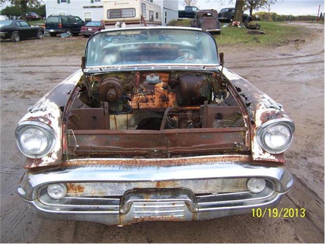 1957 oldsmobile 98 in parkers prairie, minnesota