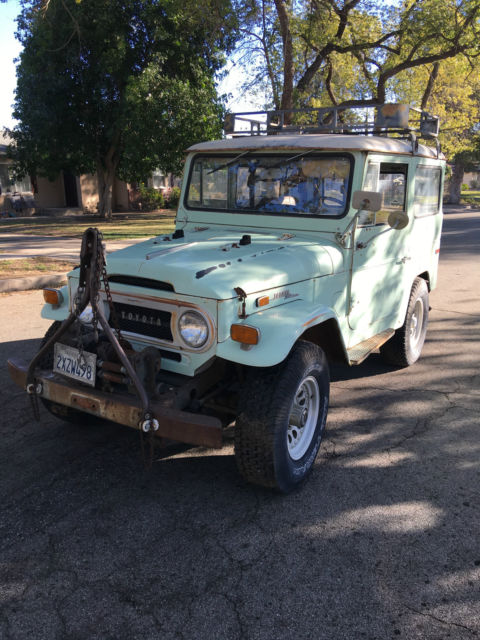 1971 toyota fj-40 landcruiser~allorig~3spd~origpaint~rungood~2owners~rare~winch~