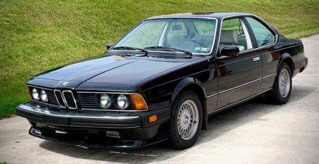 1987 bmw l6 classic e24 2-door coupe 635csi shark leather bbs wheels