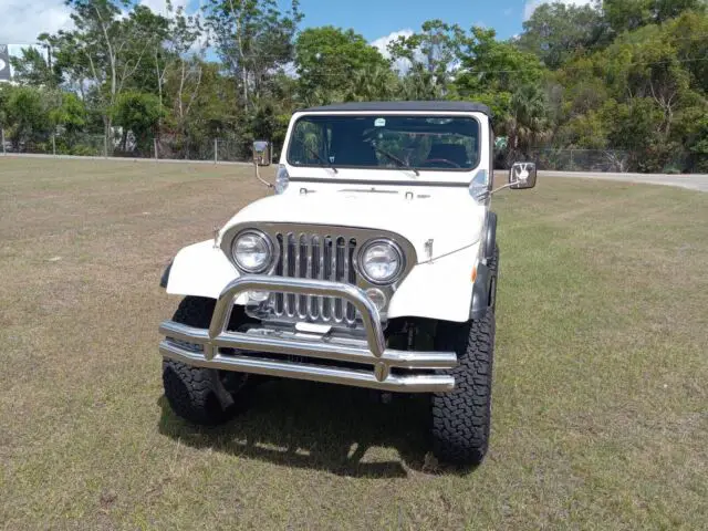 1983 jeep cj suv white 4wd automatic cj7