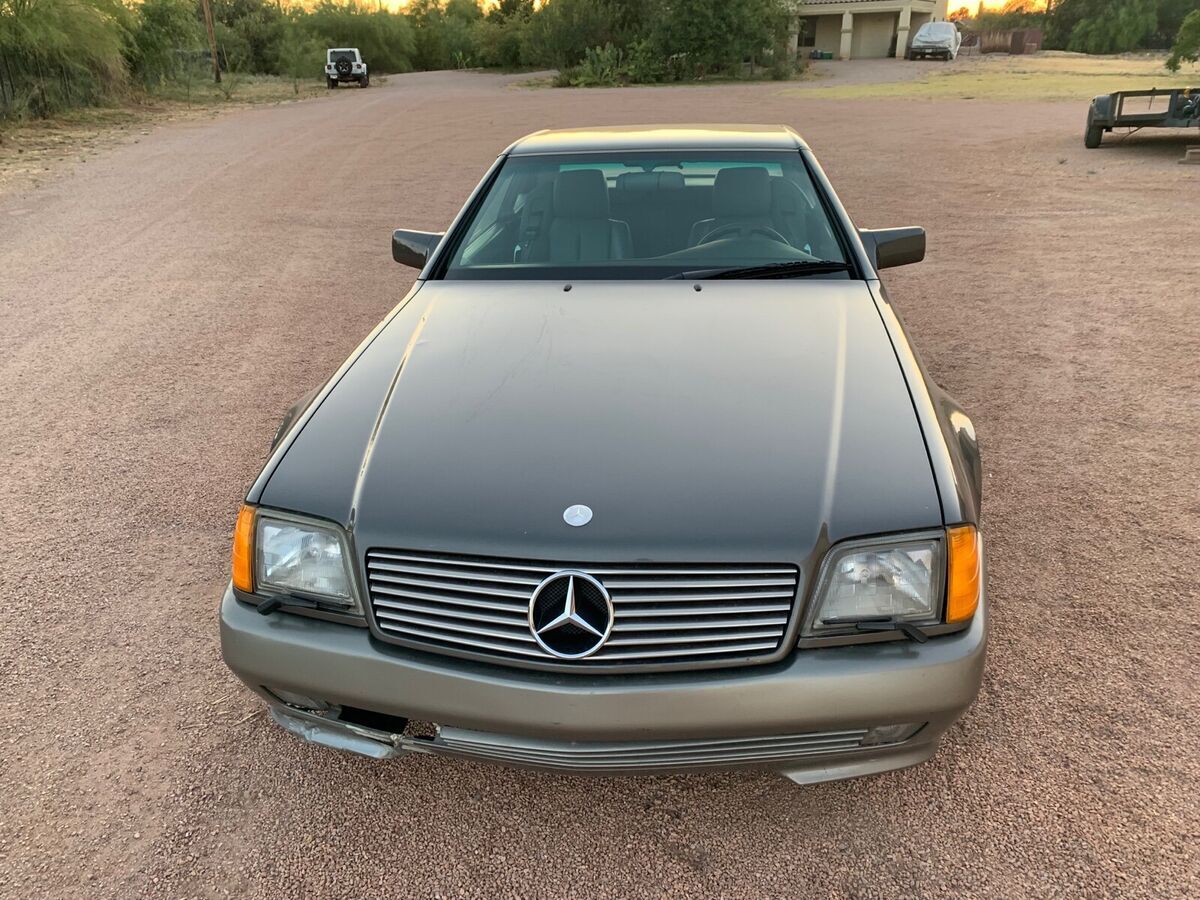 1992 mercedes-benz 500sl convertible grey rwd automatic sl
