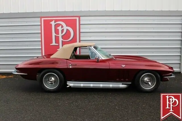 1965 chevrolet corvette roadster 0 miles milano maroon