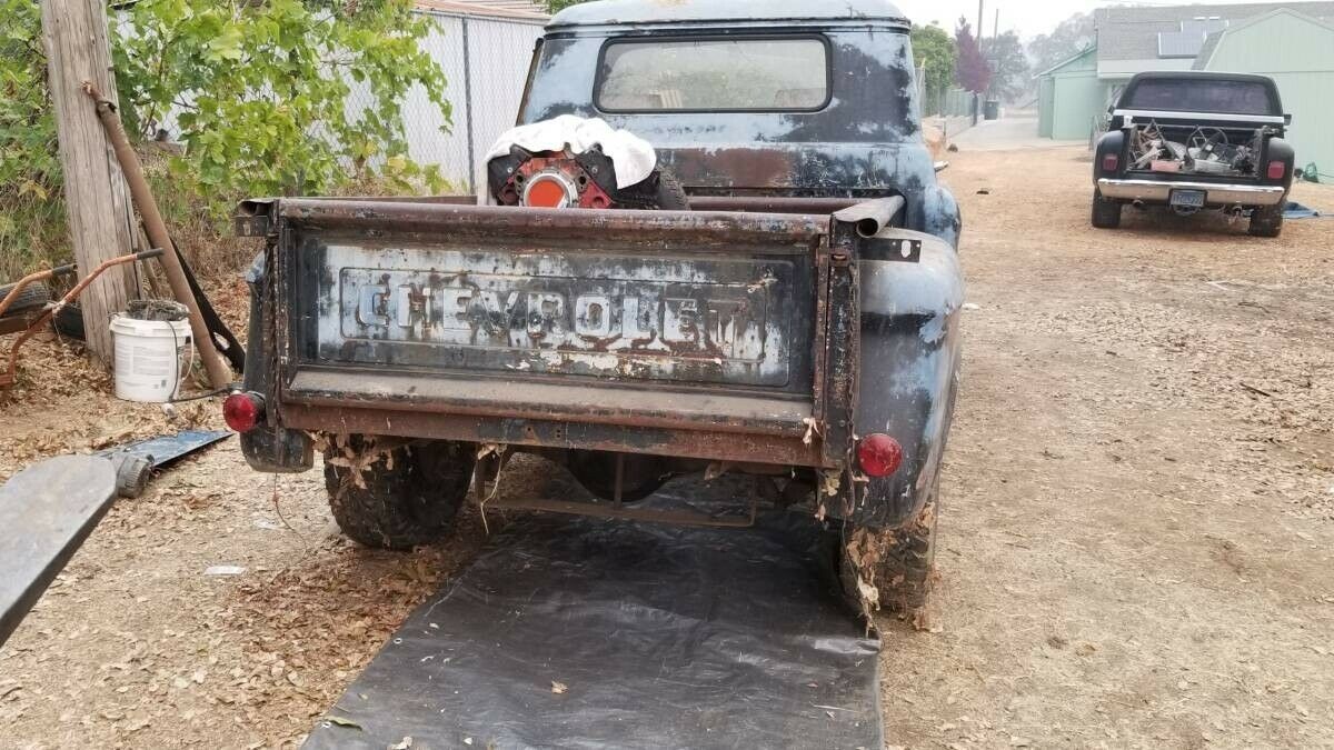 1956 chevrolet pickup pickup blue rwd automatic