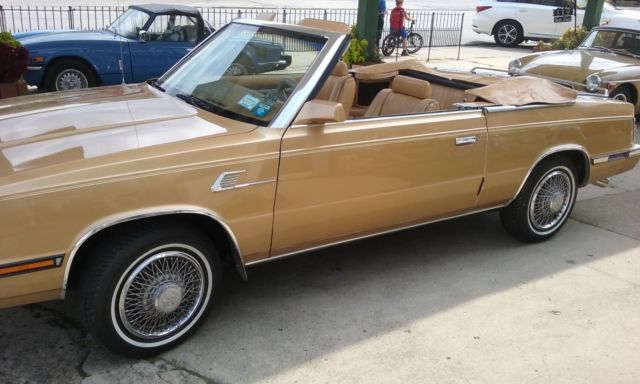1985 chrysler lebaron mark cross convertible, 15,000 miles
