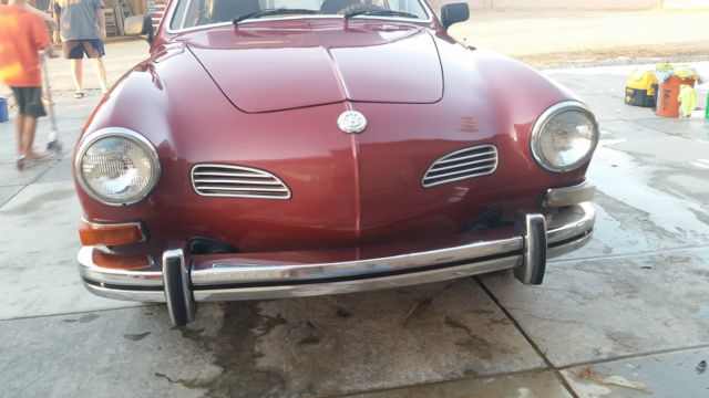 1973 volkswagen karmann ghia, 34k miles, rose / pink color, reserve reduced