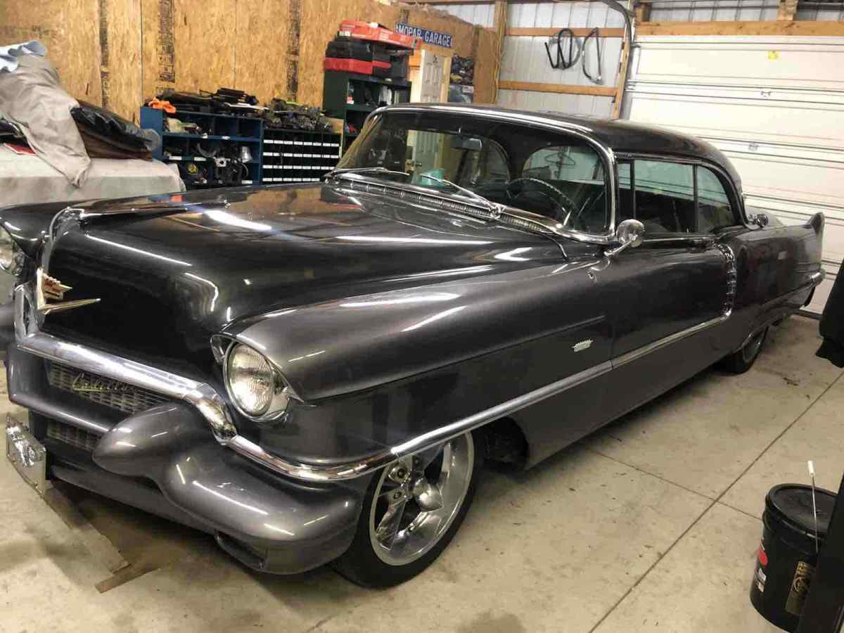 1956 cadillac series 62 grey rwd automatic coupe deville
