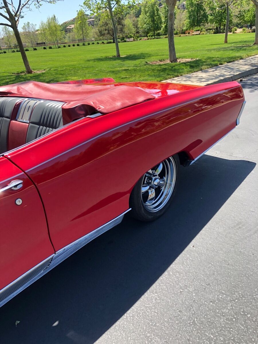 1966 pontiac bonneville convertible red rwd automatic